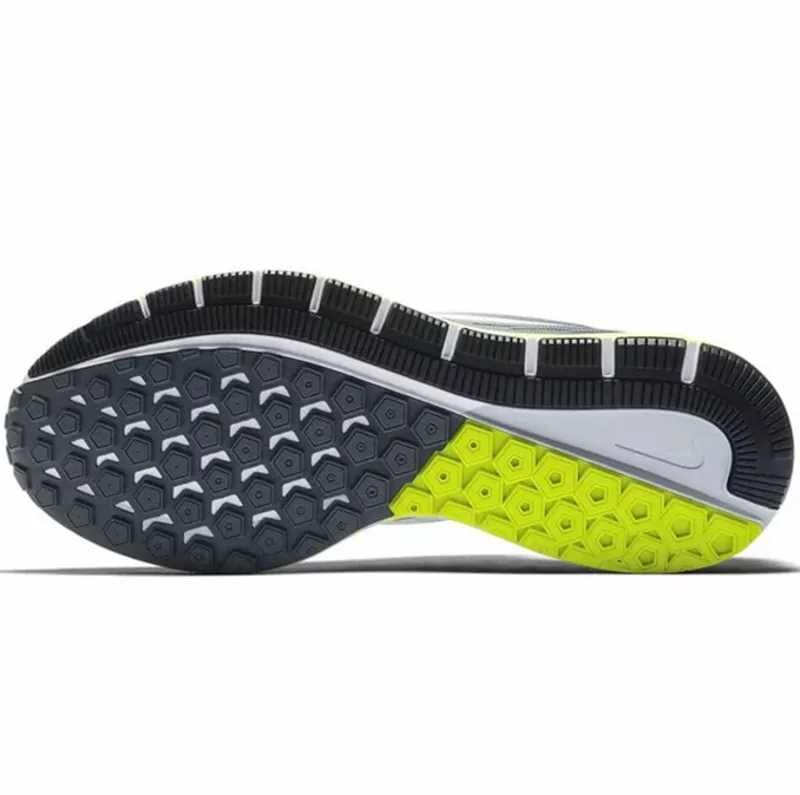 Nike Men's Air Zoom Structure 21 Grey/Yellow UK 14-5